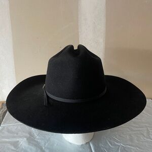 vintage Beaver Brand custom-made cowboy hat, size 7 1/8 Black